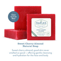 Sweet Cherry Almond Natural Soap Description